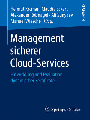 cover image of Management sicherer Cloud-Services